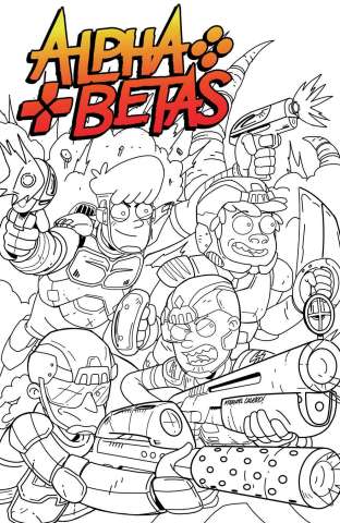 Alpha Betas #1 (Calero B&W Cover)