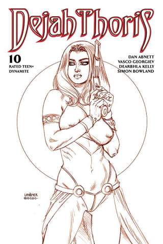 Dejah Thoris #10 (Linsner Rare Martian Red Cover)