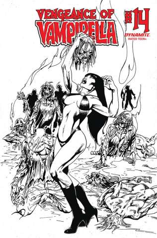 Vengeance of Vampirella #14 (11 Copy Castro B&W Cover)