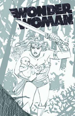 Wonder Woman #17 (Black & White Cover)