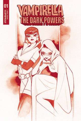 Vampirella: The Dark Powers #1 (Momoko Crimson Red Line Art Cover)