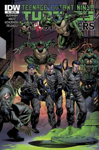 Teenage Mutant Ninja Turtles / Ghostbusters #4 (Subscription Cover)