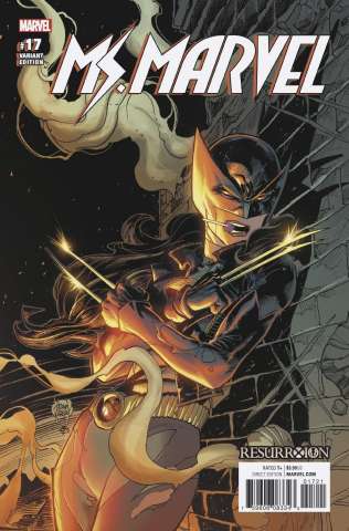 Ms. Marvel #17 (Kubert ResurrXion Cover)