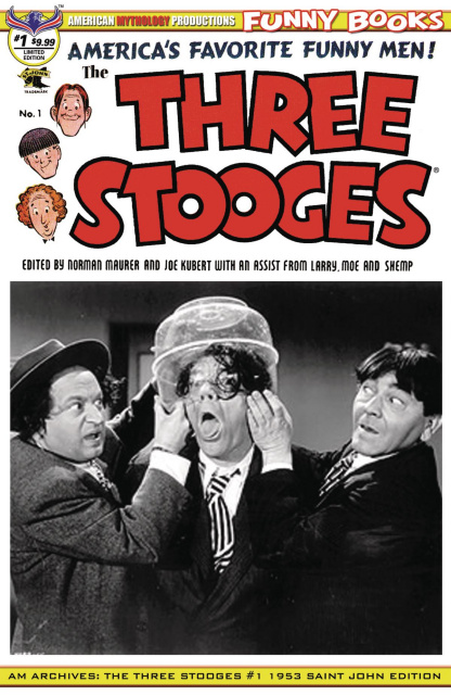 American Mythology Archives: The Three Stooges #1 (1953 B&W Photo Cover)