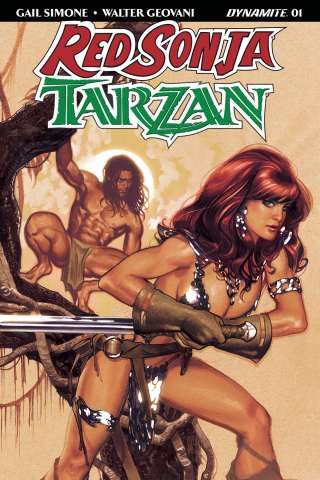Red Sonja / Tarzan #1 (Hughes Cover)