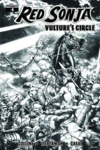 Red Sonja: Vulture's Circle #4 (10 Copy Anacleto B&W Cover)