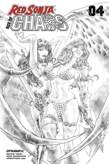 Red Sonja: Age of Chaos #4 (7 Copy Quah Sketch Cover)