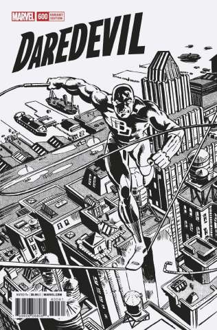 Daredevil #600 (Frank Miller Remastered B&W Cover)