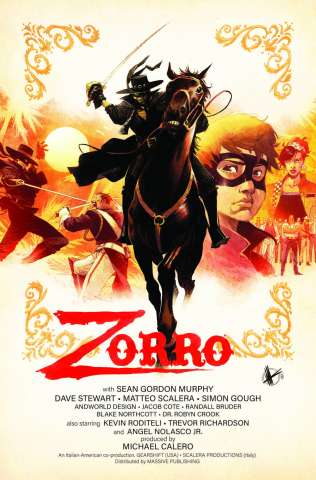Zorro: Man of the Dead #1 (Scalera Movie Poster Cover)