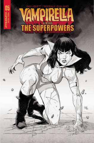 Vampirella vs. The Superpowers #5 (10 Copy Moss Line Art Cover)