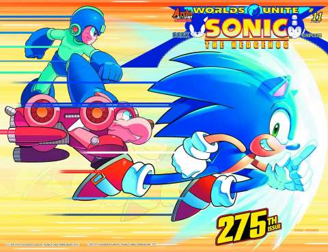 Sonic the Hedgehog #275 (Spaz Wraparound Cover)
