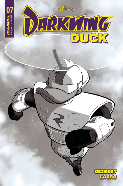 Darkwing Duck #7 (10 Copy Moss B&W Cover)