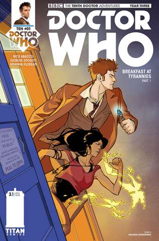 Doctor Who: New Adventures with the Tenth Doctor, Year Three #1 (Zanfardino Cover)