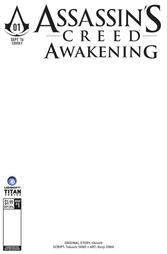 Assassin's Creed: Awakening #1 (Blank Sketch Cover)