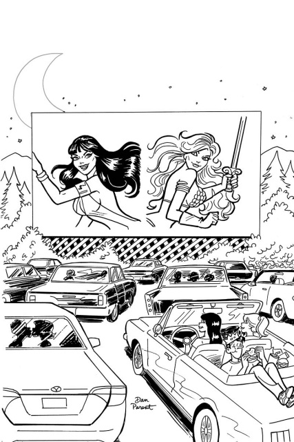 Red Sonja and Vampirella Meet Betty and Veronica #9 (11 Copy Parent B&W Cover)