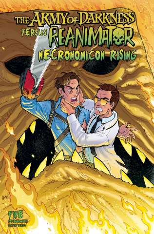 The Army of Darkness vs. Reanimator: Necronomicon Rising #5 (Fleecs Cover)