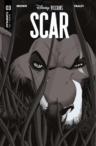 Disney Villains: Scar #3 (7 Copy Moss B&W Cover)