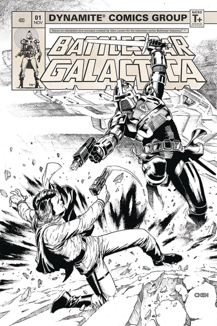 Battlestar Galactica Classic #1 (20 Copy Chen B&W Cover)