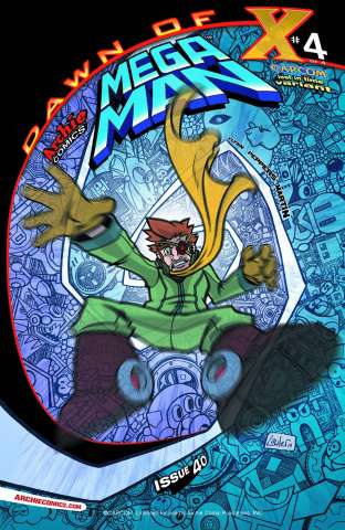 Mega Man #40 (Lost in Time Cover)