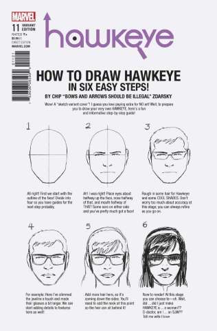 Hawkeye #11 (Zdarsky How To Draw Cover)