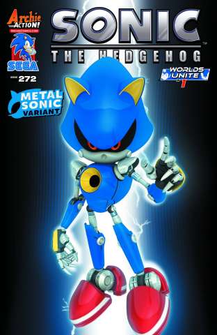 Sonic the Hedgehog #272 (Metal Sonic Game Art Sega Cover)
