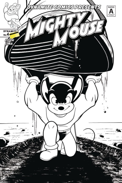 Mighty Mouse #4 (20 Copy Stewart B&W Cover)