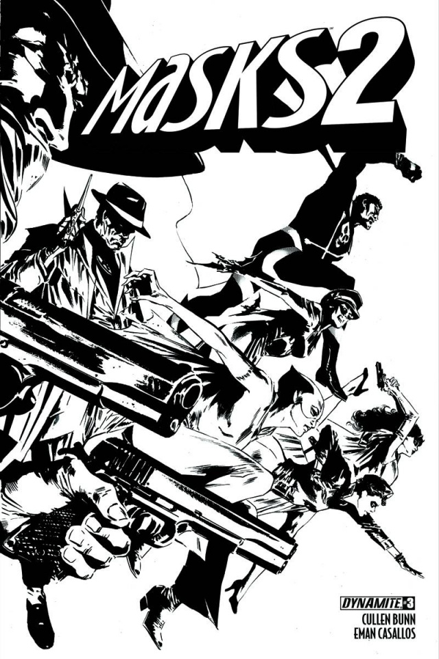 Masks 2 #3 (15 Copy Guice B&W Cover)