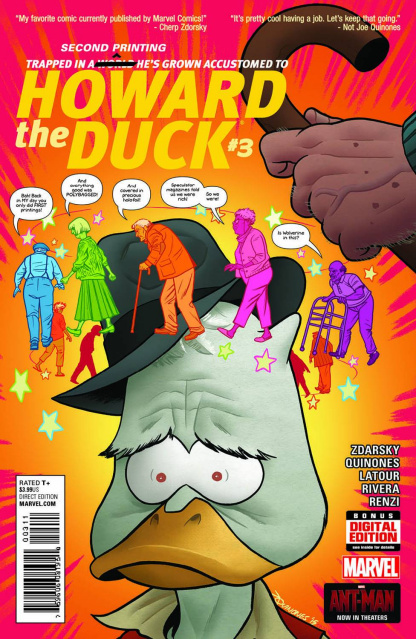 Howard the Duck #3 (Quinones 2nd Printing)