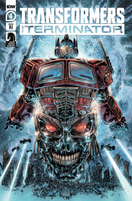 The Transformers vs. The Terminator #4 (10 Copy Williams II Cover)