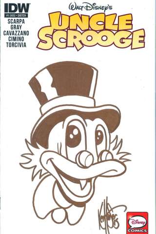 Uncle Scrooge #1 (Haeser Gold Scrooge Sketch Cover)