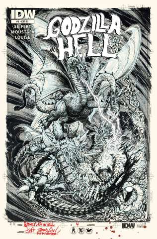 Godzilla in Hell #4 (10 Copy Cover)