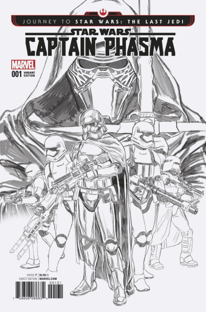 Journey to Star Wars: The Last Jedi - Captain Phasma #1 (B & W Cover)