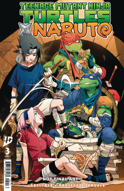 Teenage Mutant Ninja Turtles x Naruto #3 (Jimenez Cover)