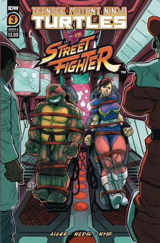 Teenage Mutant Ninja Turtles vs. Street Fighter #3 (Medel Cover)