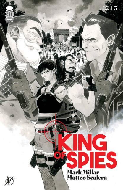 King of Spies #3 (Scalera B&W Cover)