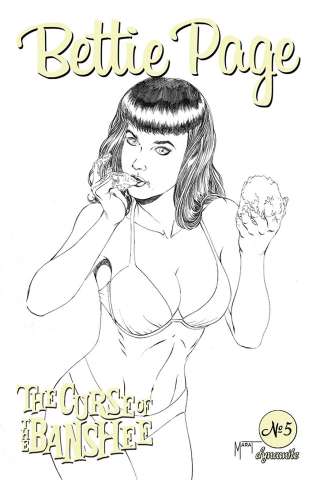 Bettie Page and The Curse of the Banshee #5 (10 Copy Mychaels Cover)