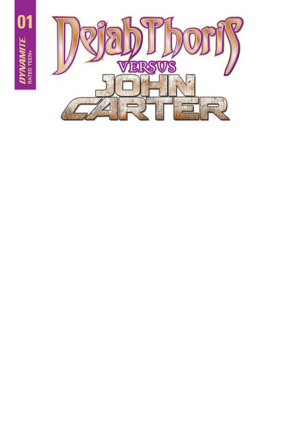 Dejah Thoris vs. John Carter of Mars #1 (Blank Authentix Cover)