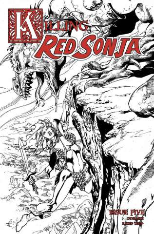 Killing Red Sonja #5 (7 Copy Castro B&W Cover)