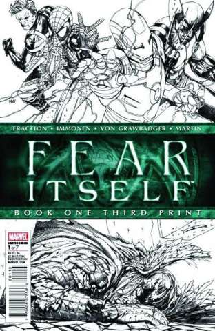 Fear Itself #1 (3rd Printing Sketch Variant)