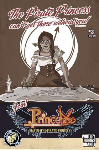 Princeless: Raven, The Pirate Princess #3 (Higgins & Brandt Cover)