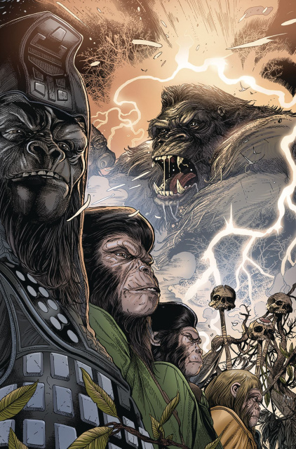Kong on The Planet of the Apes #4 (Connecting Magno Cover)