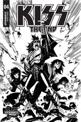 KISS: The End #4 (30 Copy Brown B&W Cover)
