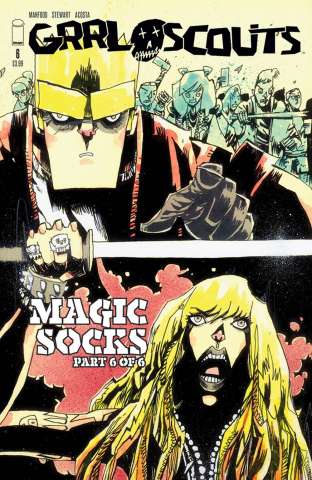 Grrl Scouts: Magic Socks #6 (Walking Dead #158 Tribute Cover)