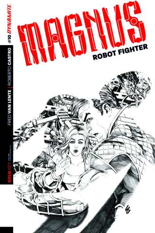 Magnus, Robot Fighter #10 (10 Copy Lau B&W Cover)