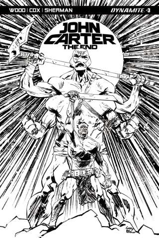 John Carter: The End #3 (10 Copy Brown B&W Cover)