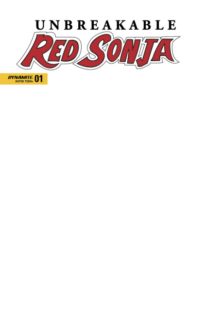 Unbreakable Red Sonja #1 (Blank Authentix Cover)