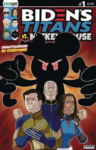 Biden's Titans vs. Mickey Mouse #1 (Mickey Unleashed Cover)
