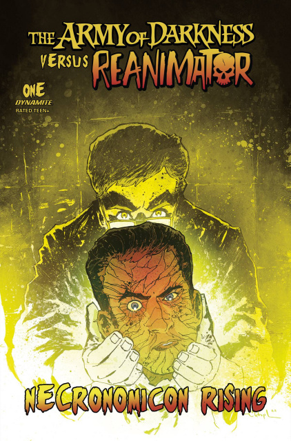 The Army of Darkness vs. Reanimator: Necronomicon Rising #1 (Mitten Cover)