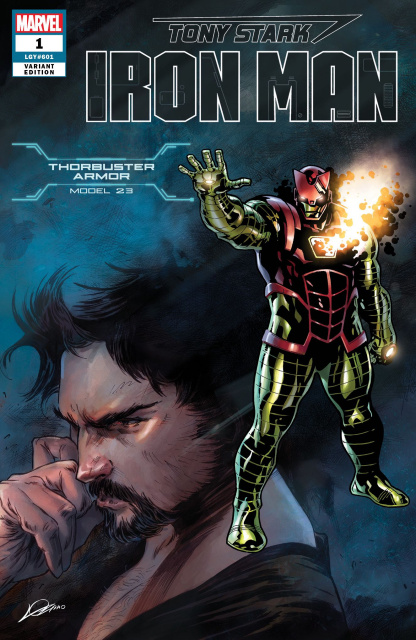 Tony Stark: Iron Man #1 (Thorbuster Armor Cover)