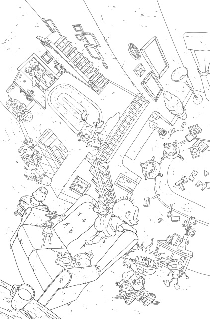 Rugrats #1 (Connecting Coloring Book Cover)